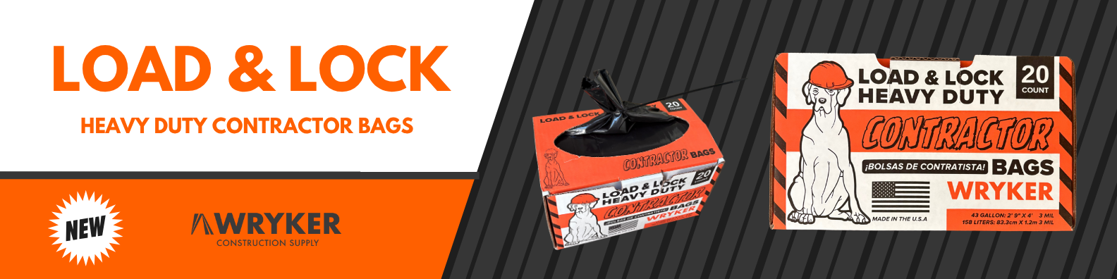 Introducing the WRYKER Load & Lock Heavy Duty Contractor Bags