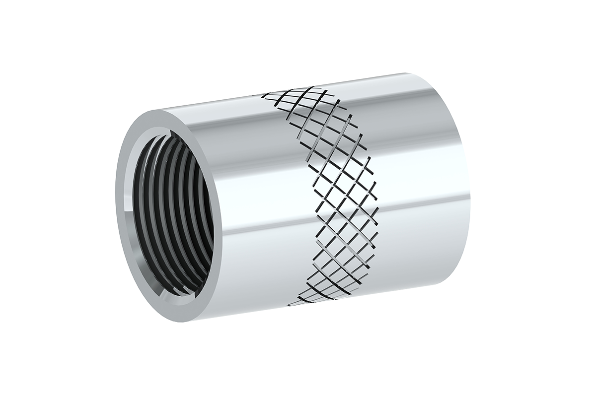 Threaded Nozzle Coupling, 3/8 NPS to 9/16 NEF - WRYKER Construction Supply