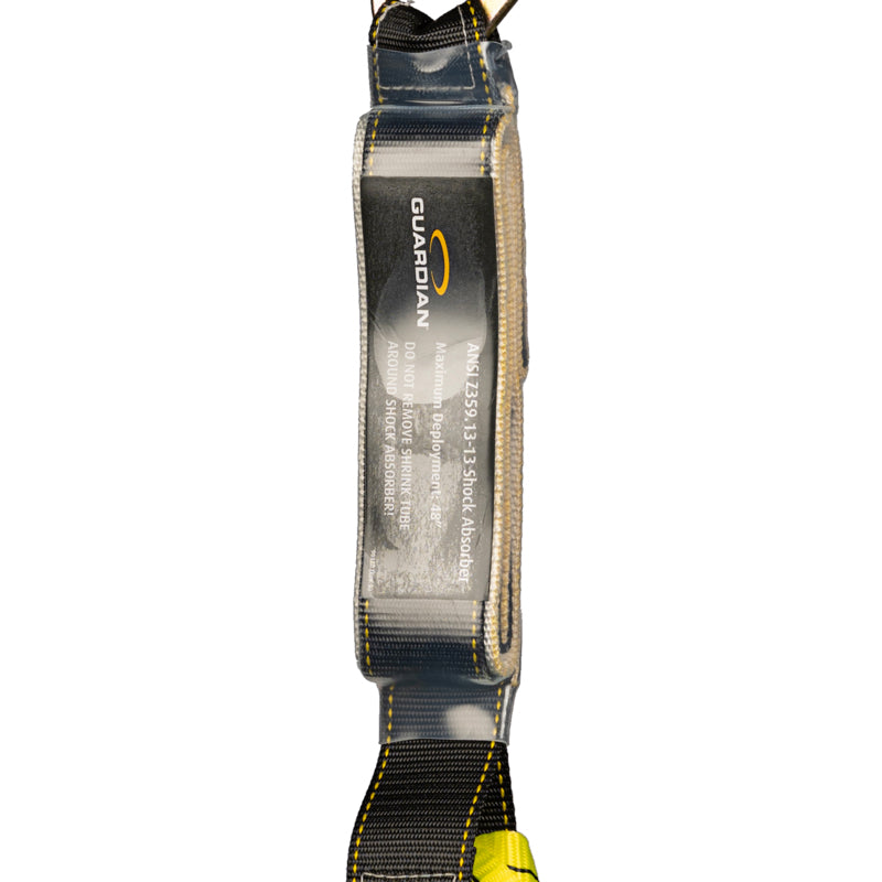 External Shock Lanyard Dual 6' Rebar Hook and One Snap Hook
