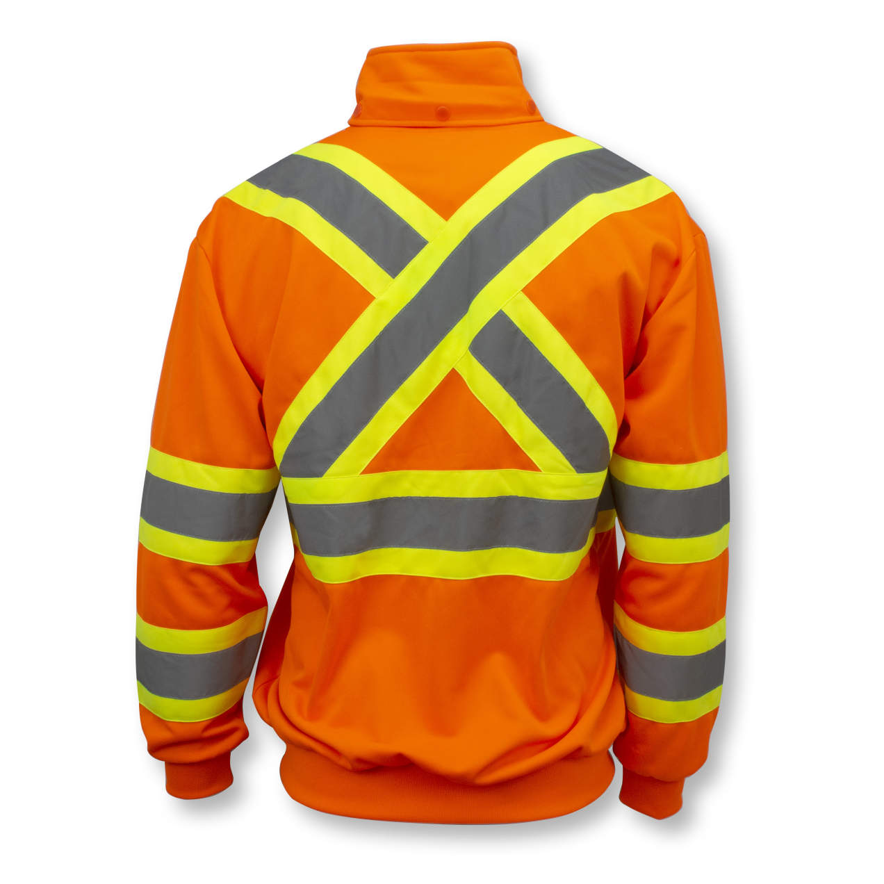 Radians SW01X-2 High Neck Zip Front X-Back Hooded Sweatshirt - WRYKER Construction Supply