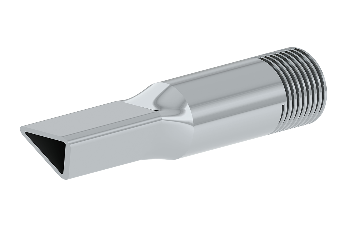 Metal Nozzle, 9/16" Triangle Bead - WRYKER Construction Supply
