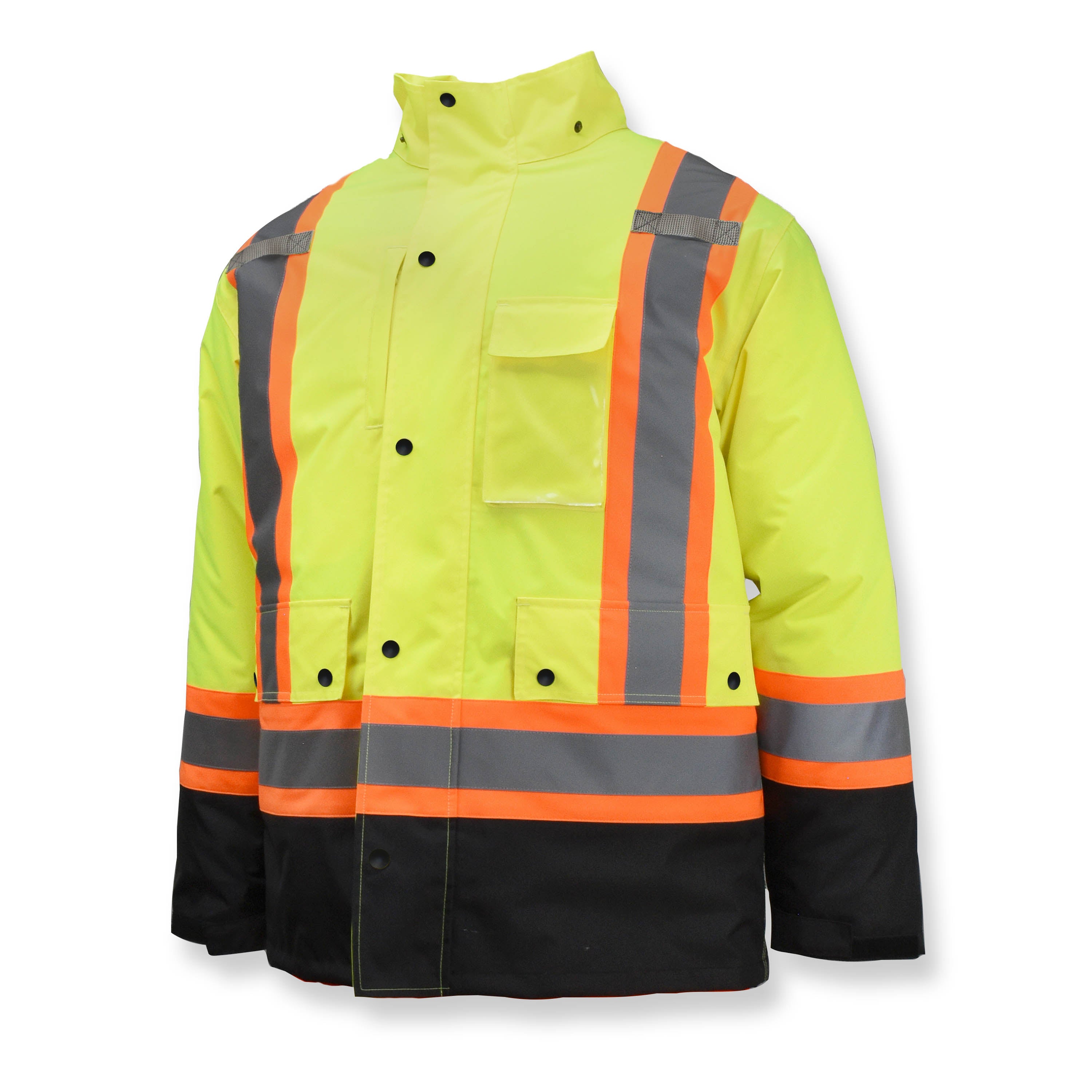 Womens Bomber Jacket Class 1 Size Medium Black - WRYKER Construction Supply