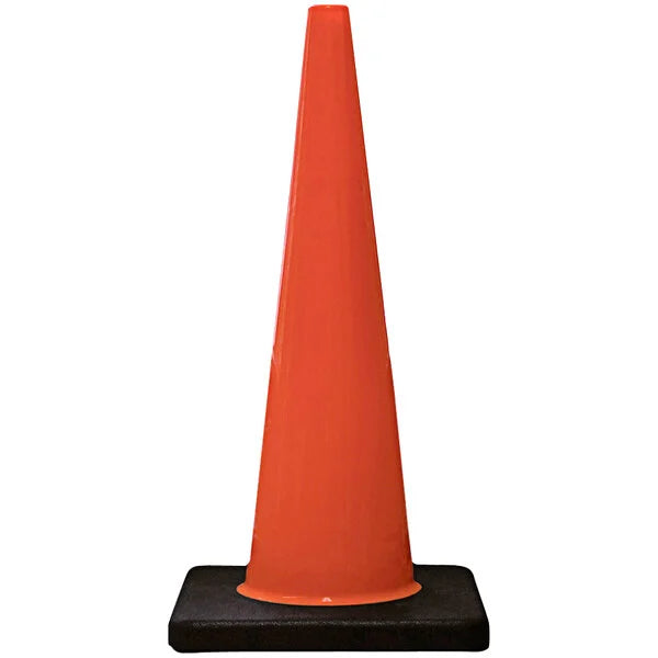 Traffic Cone 28" Orange 5 lbs. Slim Line Cortina