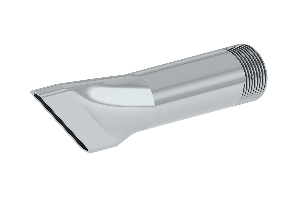 Jumbo Bevel End Metal Nozzle, 1/8" x 1 1/2" Flat Ribbon Bead - WRYKER Construction Supply