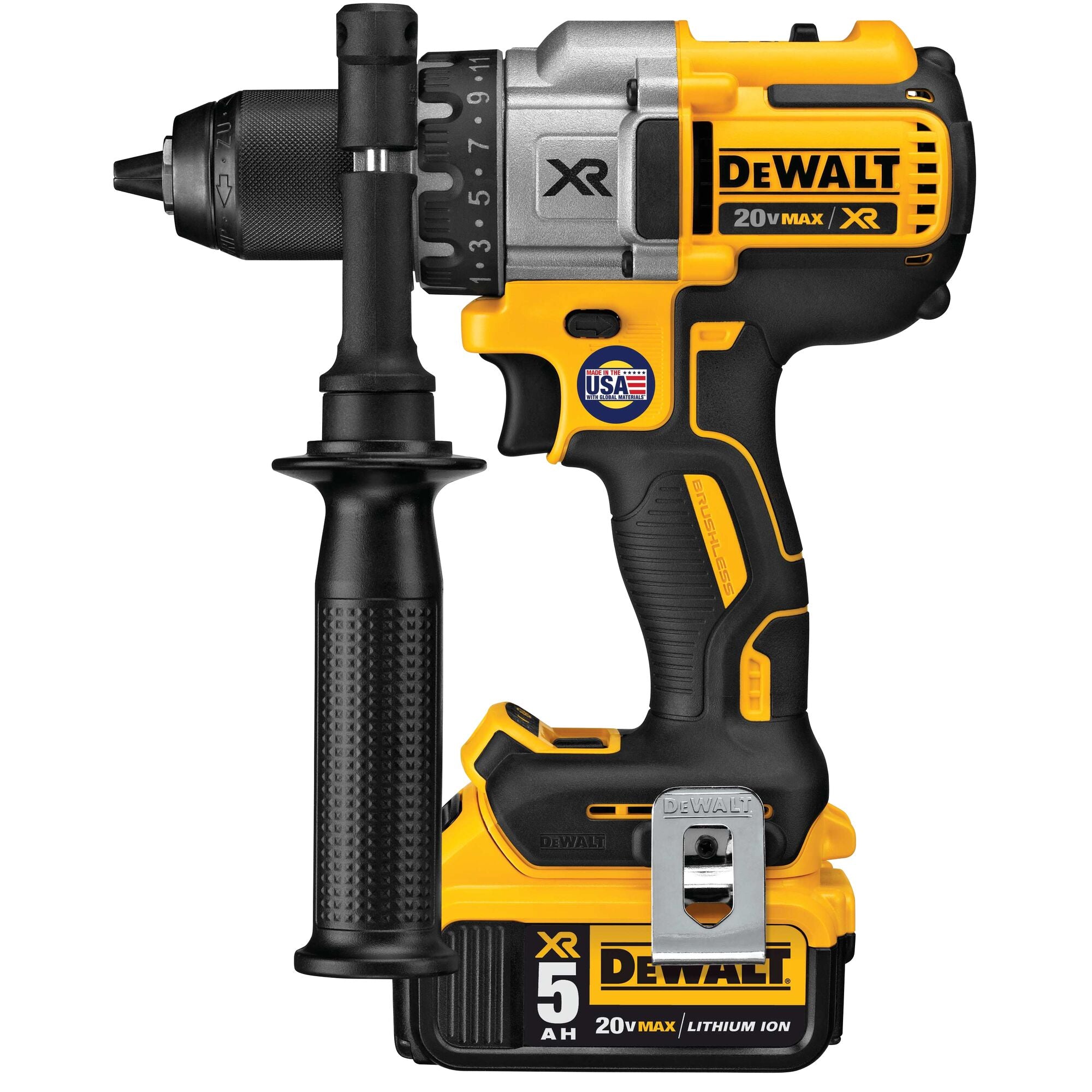 DeWALT DCD991P2 Max XR Drill 3 Speed Lithion Ion Drill/Driver Kit with 2 DCB205 and Charger