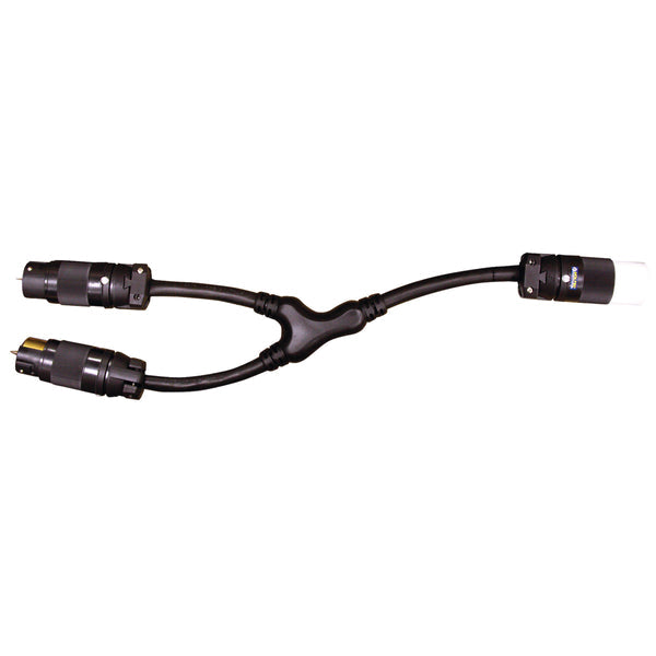 2ft 6/3-8/1 STOW "Y" Adapter Black Temp. Power Cord