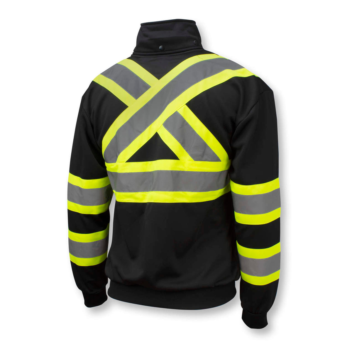 Radians SW01X-2 High Neck Zip Front X-Back Hooded Sweatshirt - WRYKER Construction Supply
