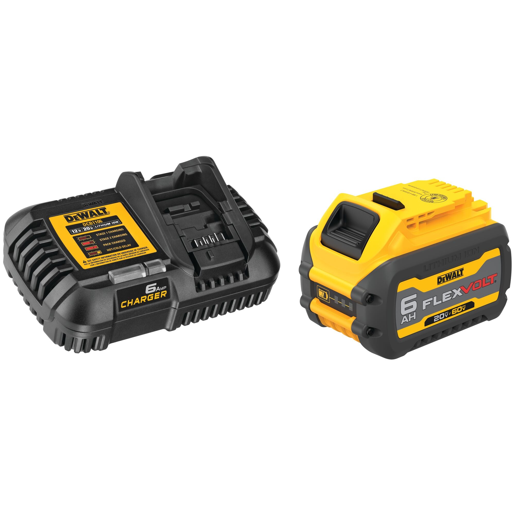 DeWALT DCB606C 20V/60V FlexVolt 6aH Battery with Charger