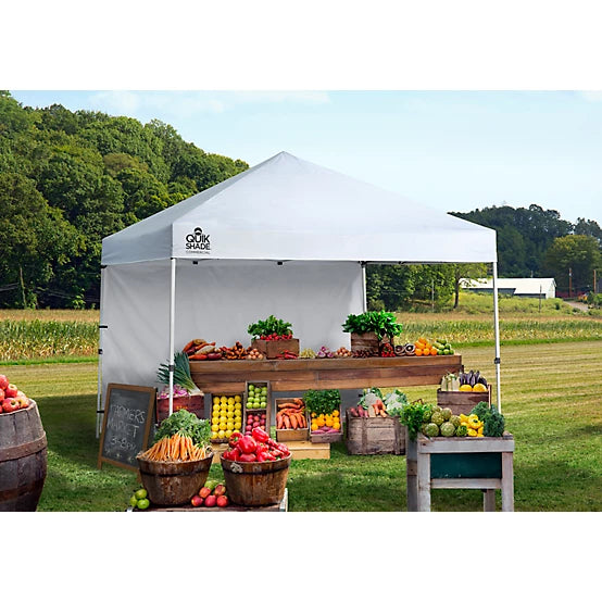 Quick Shade Commercial C100 Straight Leg Pop-Up Canopy, 10 ft. x 10 ft. White