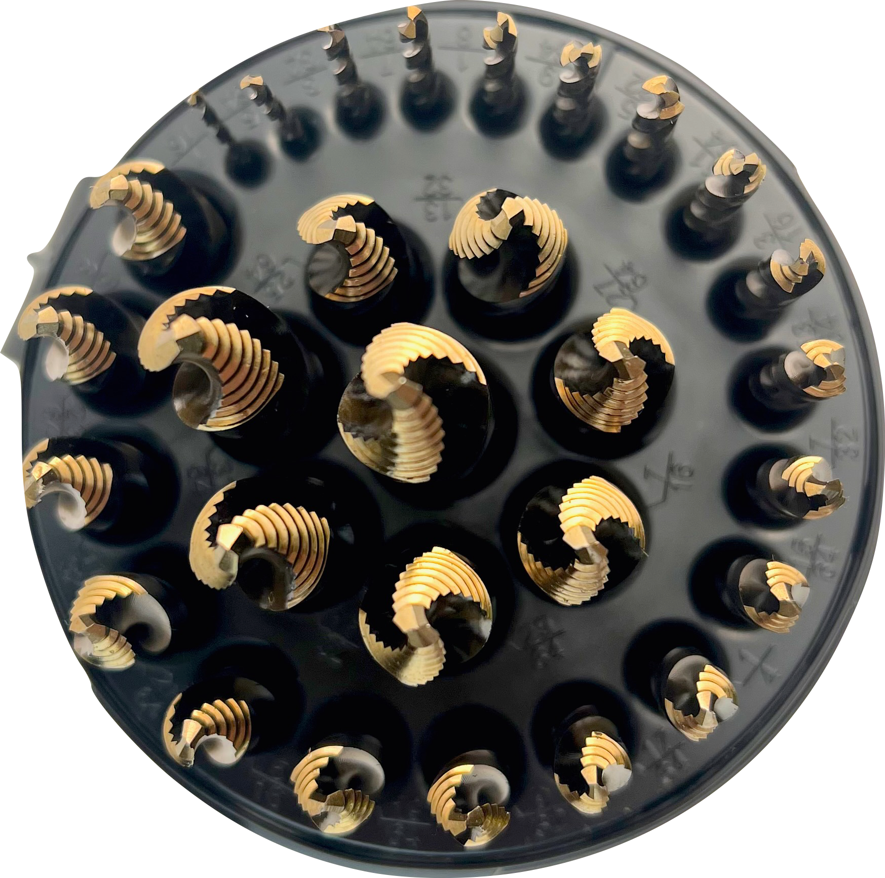 Alfa Blitz Jobber Drill Bit Set - Sizes 1/16"-1/2" by 64th (29 Piece Mug Set)