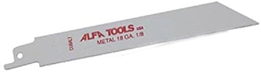 Reciprocating Saw Blade 8" - 18TPI Metal up to 1/8" Thick