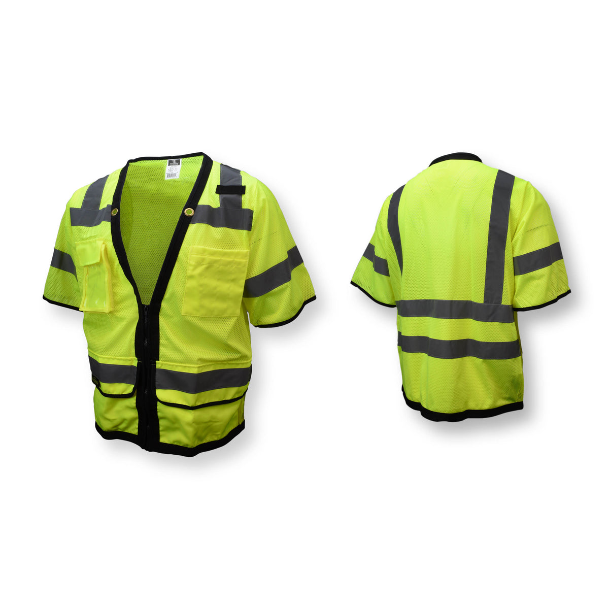 Radians SV59Z-3ZGD Type R Class 3 Heavy-Duty Green Mesh Surveyor Safety Vest