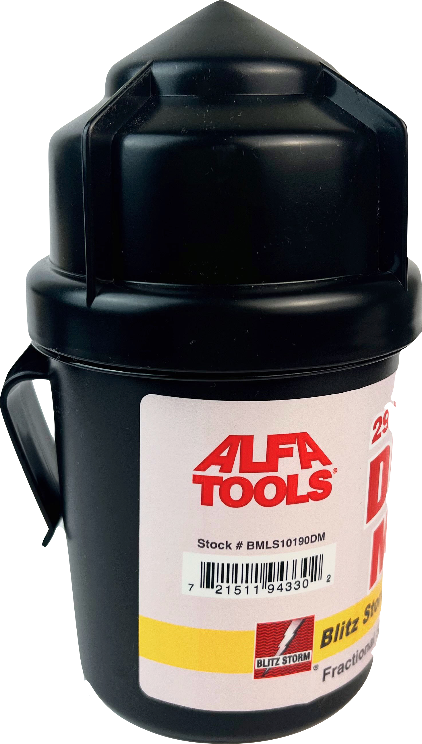 Alfa Blitz Jobber Drill Bit Set - Sizes 1/16"-1/2" by 64th (29 Piece Mug Set)