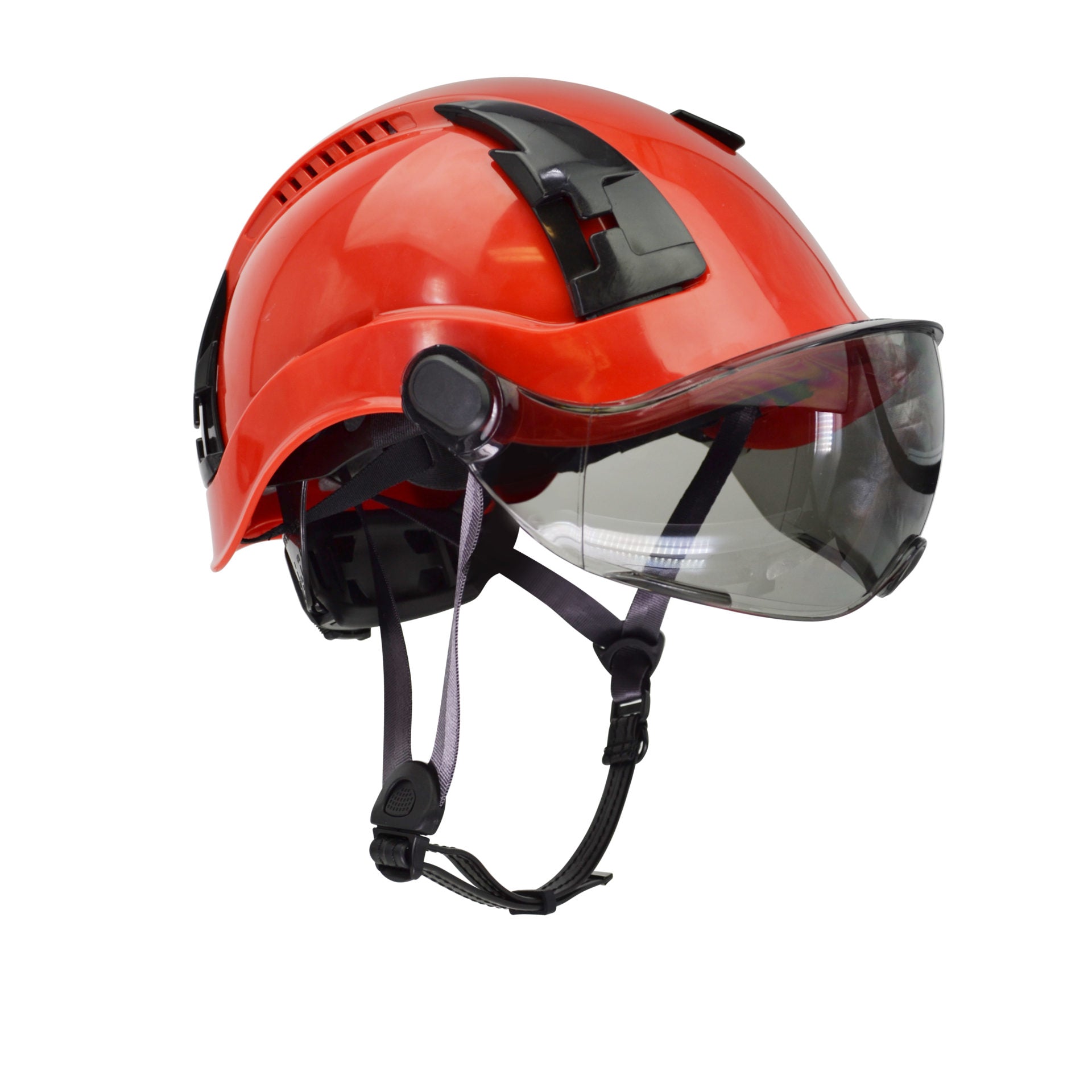 Malta HTR2002: Type 2 Red Safety Helmet w/ Tinted Visor