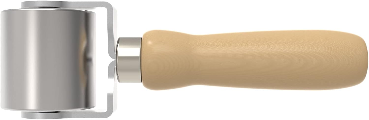 Everhard Seam Roller | 2" Steel Roller | Wood Handle