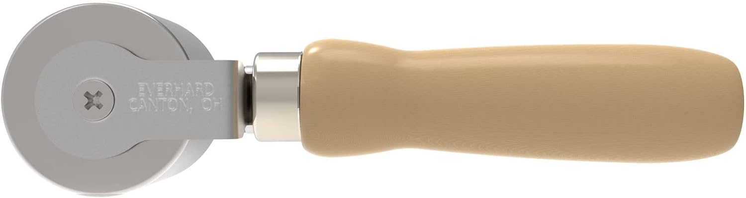 Everhard Seam Roller | 2" Steel Roller | Wood Handle