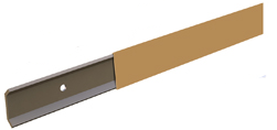 CB-230 Termination Bar Extruded Aluminum / 500' per Full Tube/ ***PRICED PER FT /10' MINIMUM***