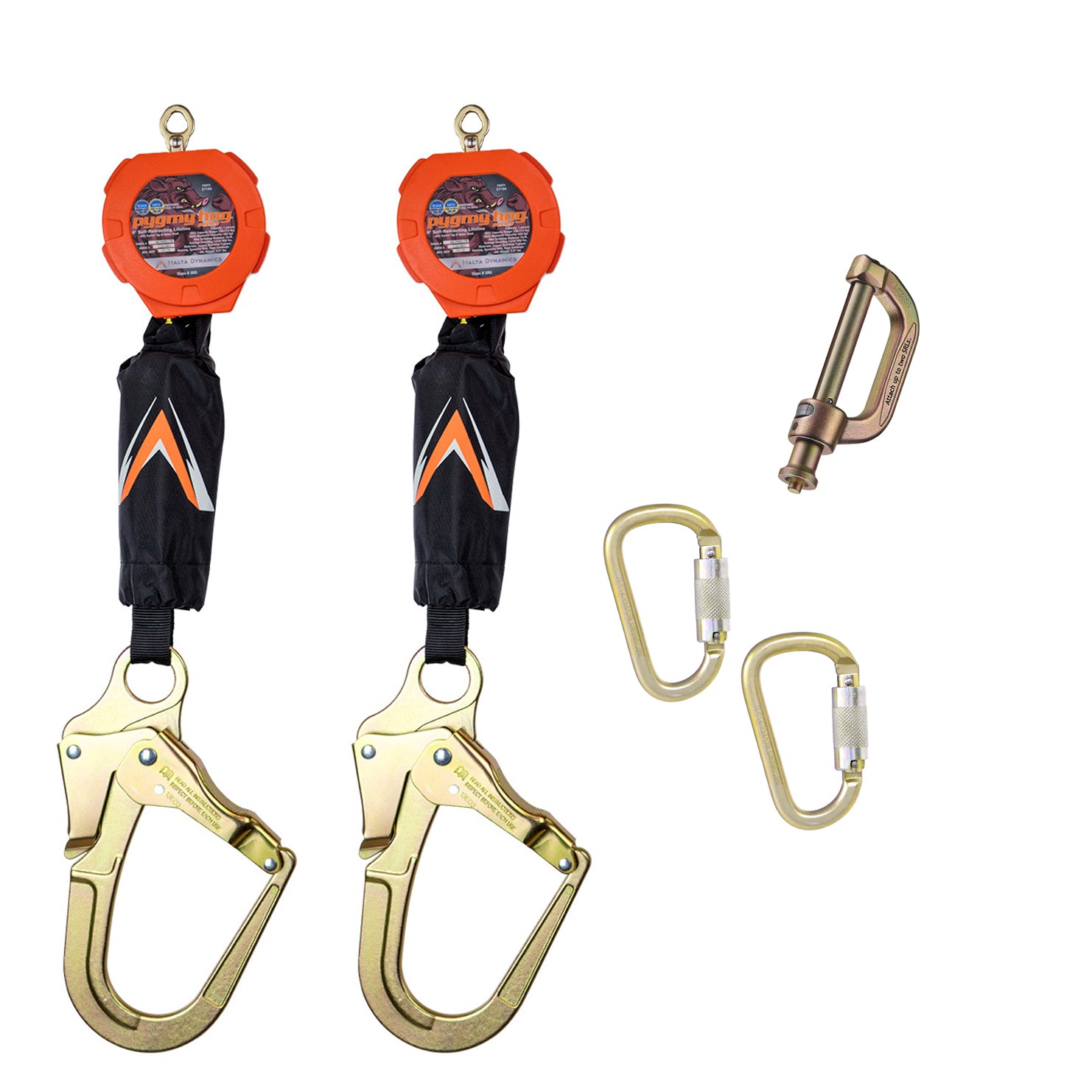 Malta C7104D Dual SRL 6' Retracting Lifeline - Universal Rebar Hook