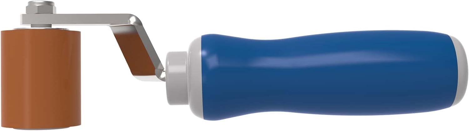 Everhard Convertible Seam Roller | 1-3/4"X 1-7/16" Single Angle Offset Silicone Roller | Ergonomic Right Handed Handle