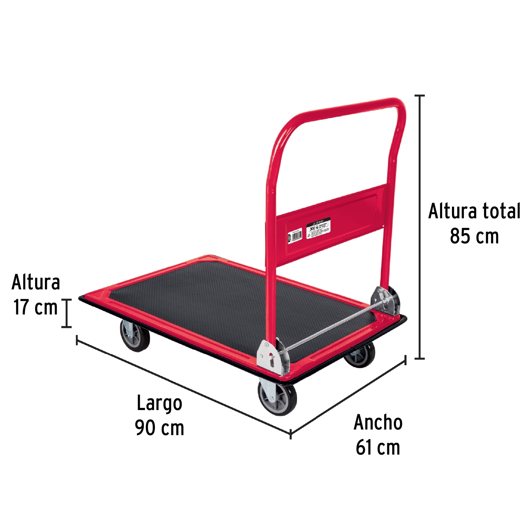 Platform Hand Truck 660 LB 4 Wheel