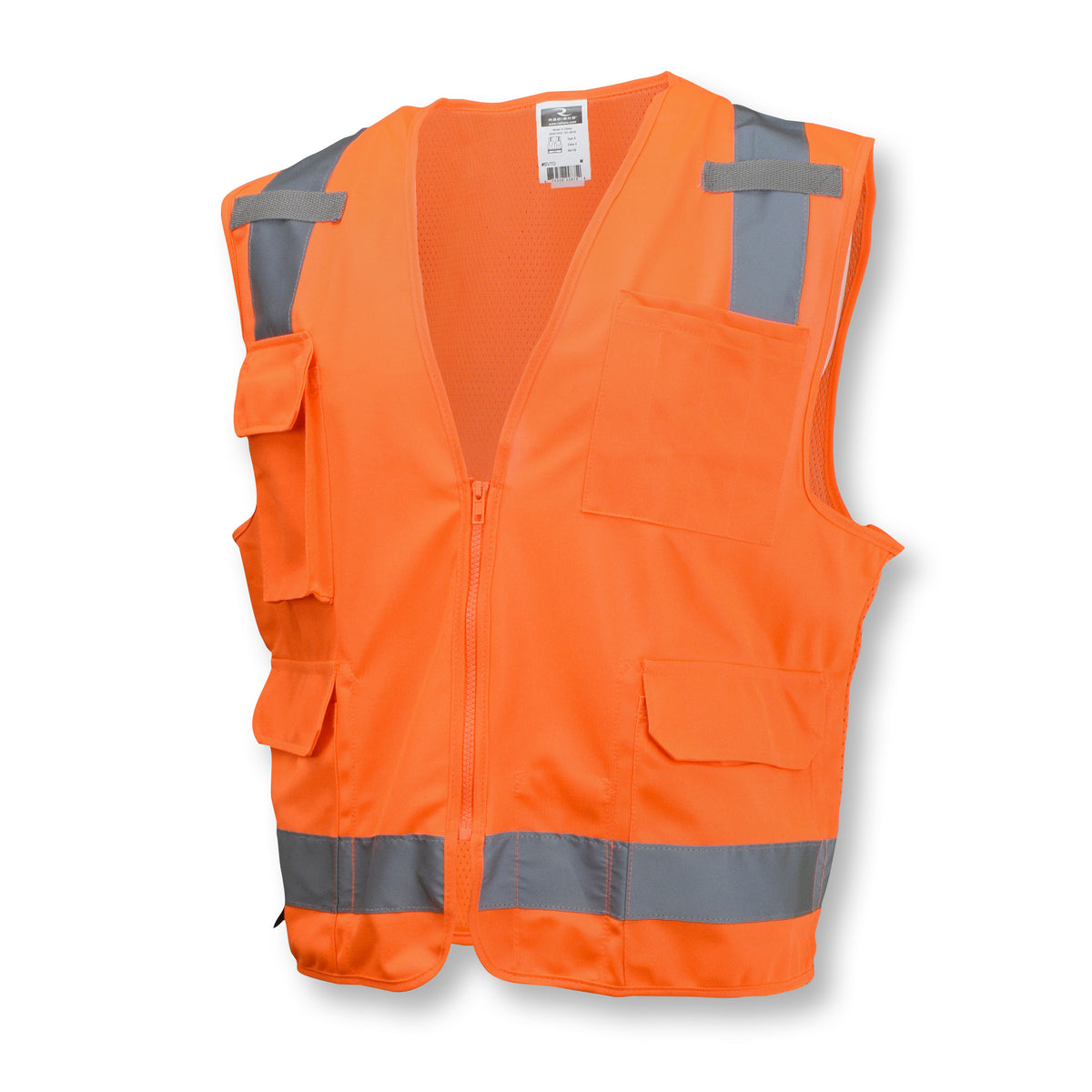 Chaleco de seguridad sólido/de malla SV7 Surveyor tipo R Clase 2