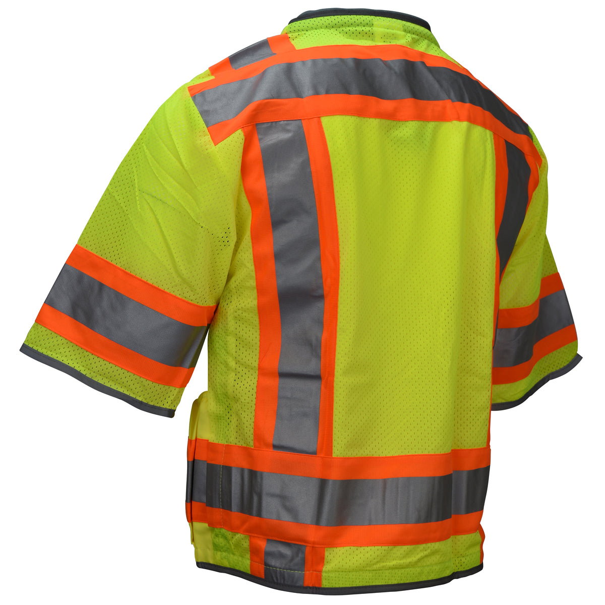 Radians SV55-3ZD Class 3 Heavy Woven Two-Tone Mesh Engineer Safety Vest