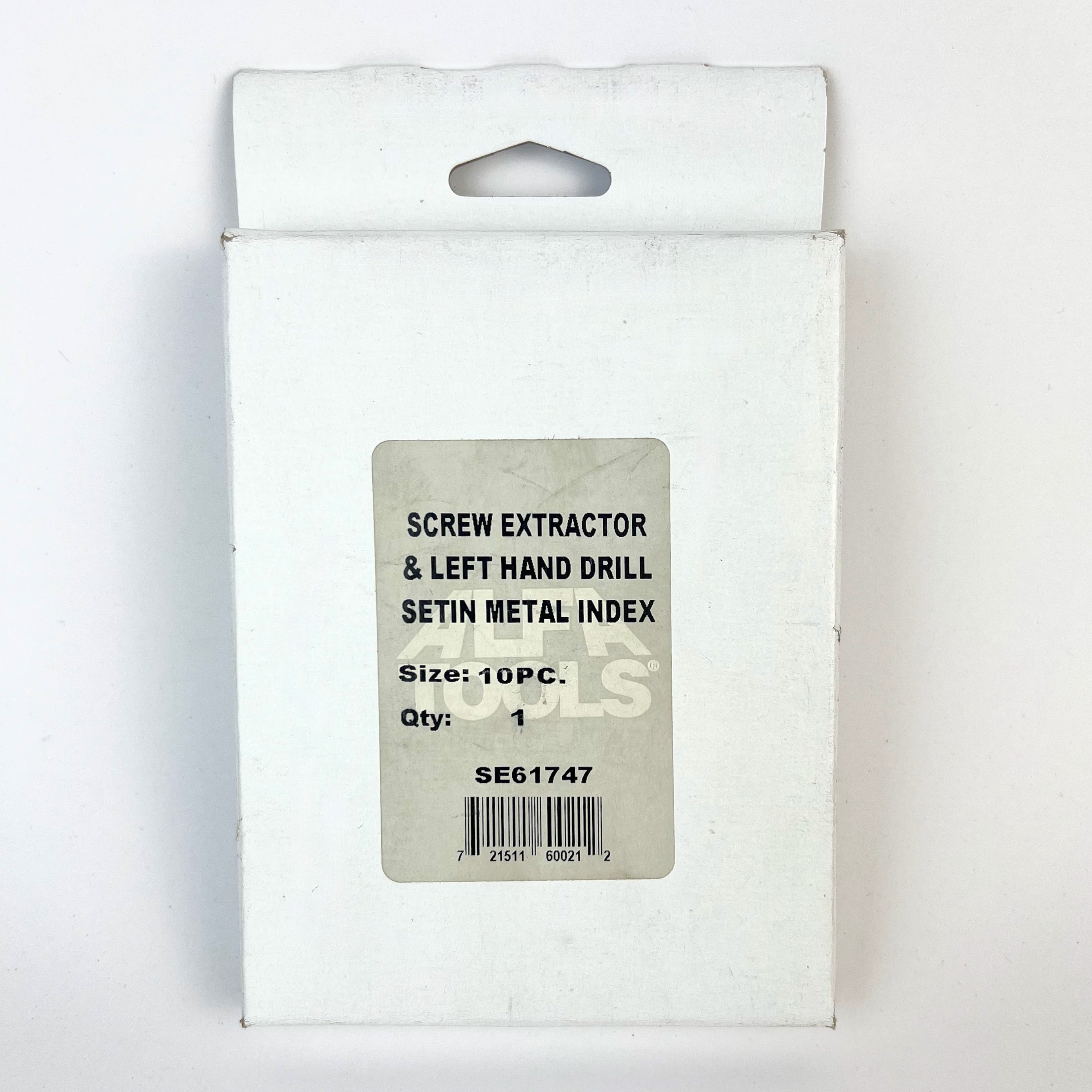 Screw Extractor & Left Hand Drill Bit With Metal Casing (Set of 10)
