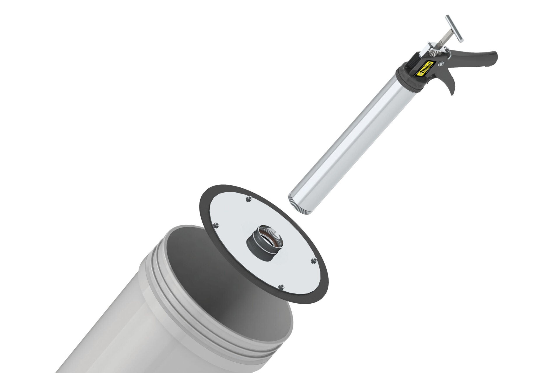Threaded Follow Plate for 2 Gallon Pails