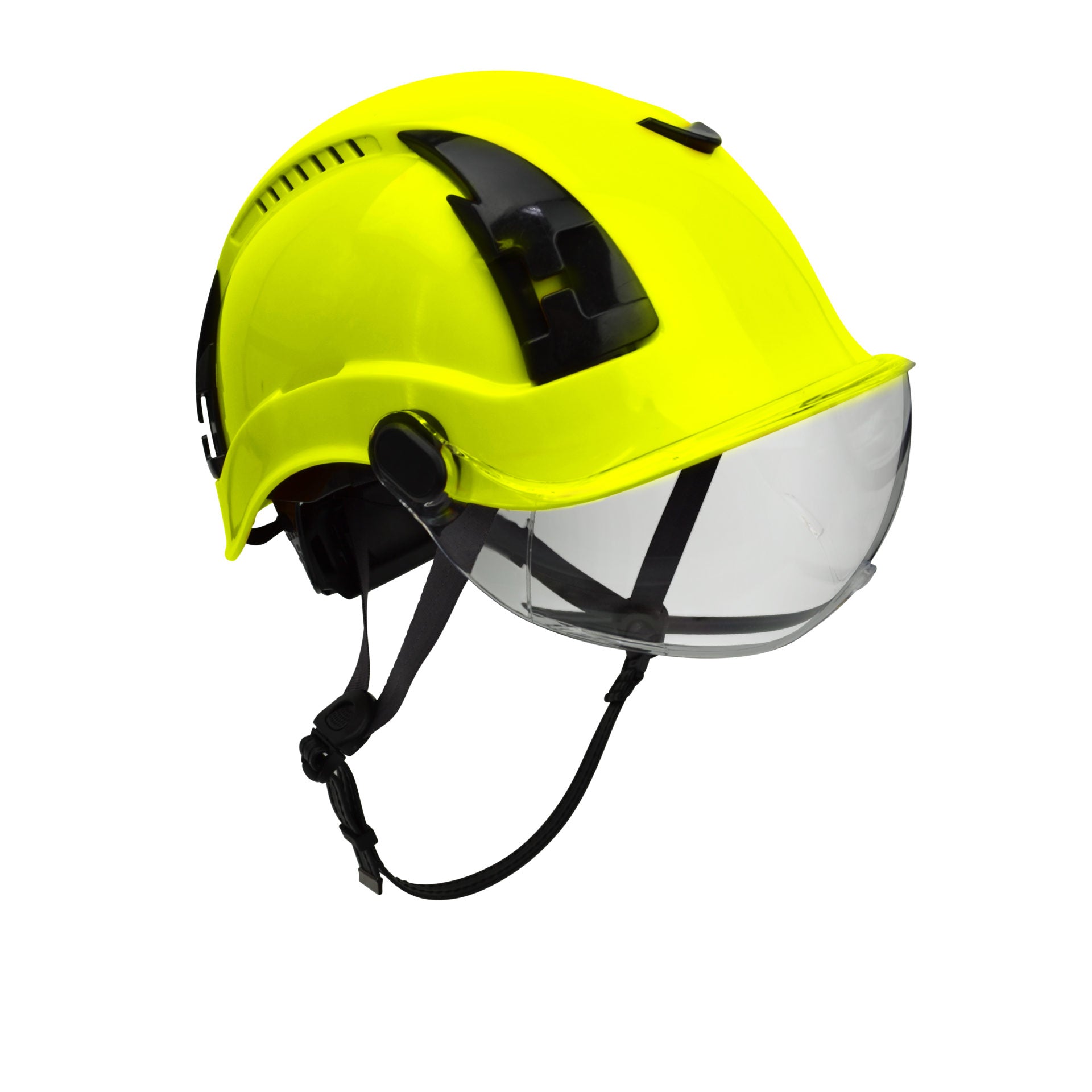 Malta HTY2001: Type 2 Yellow Safety Helmet w/ Clear Visor