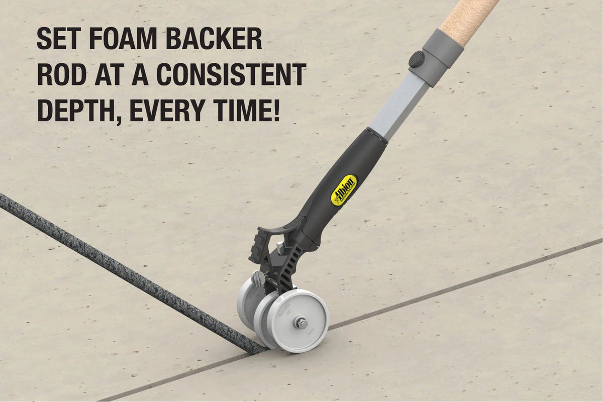 NEW! Backer Rod Insertion Tool with Soft Grip Handle and Picatinny Rail Mount 3 Wheel