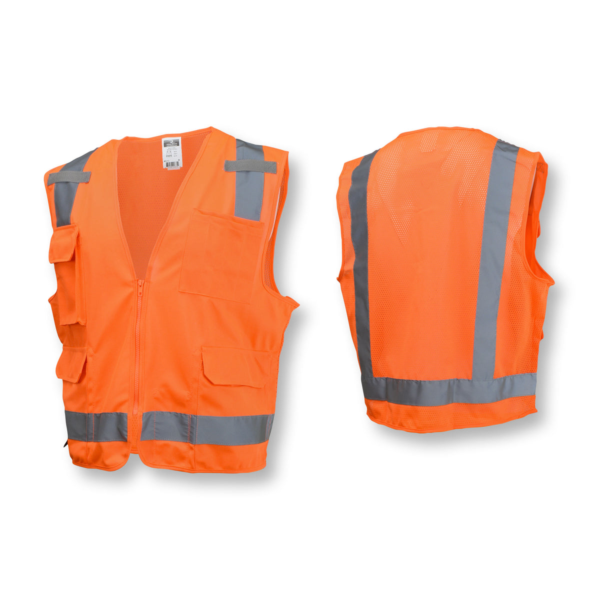 Chaleco de seguridad sólido/de malla SV7 Surveyor tipo R Clase 2
