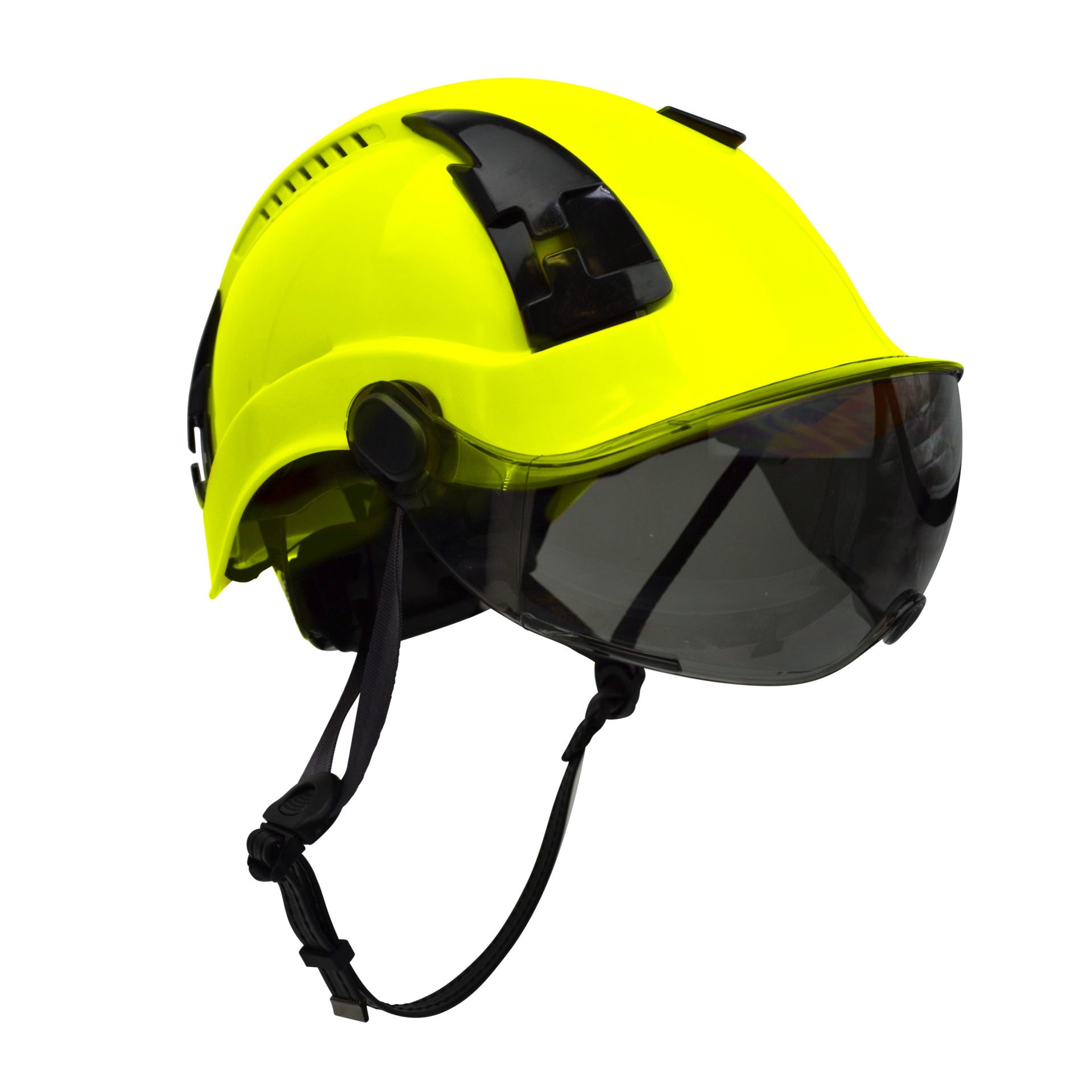 Malta HTY2002: Type 2 Yellow Safety Helmet w/ Tinted Visor