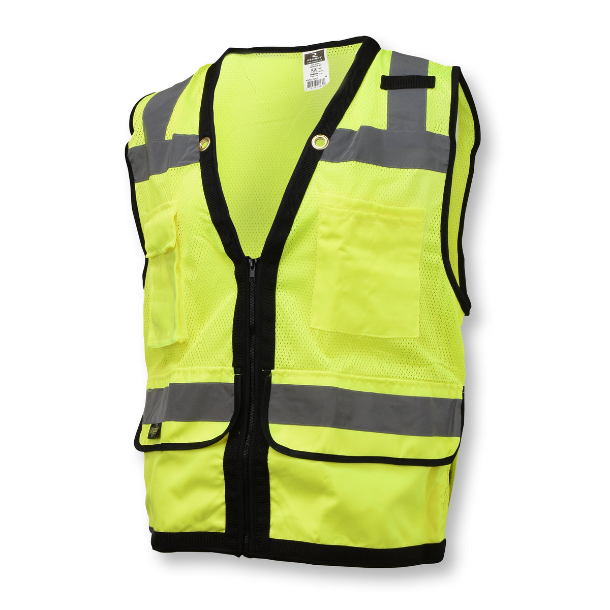Radians SV59Z-2ZGD Class 2 Heavy-Duty Green Surveyor Safety Vest + Large Back Pocket