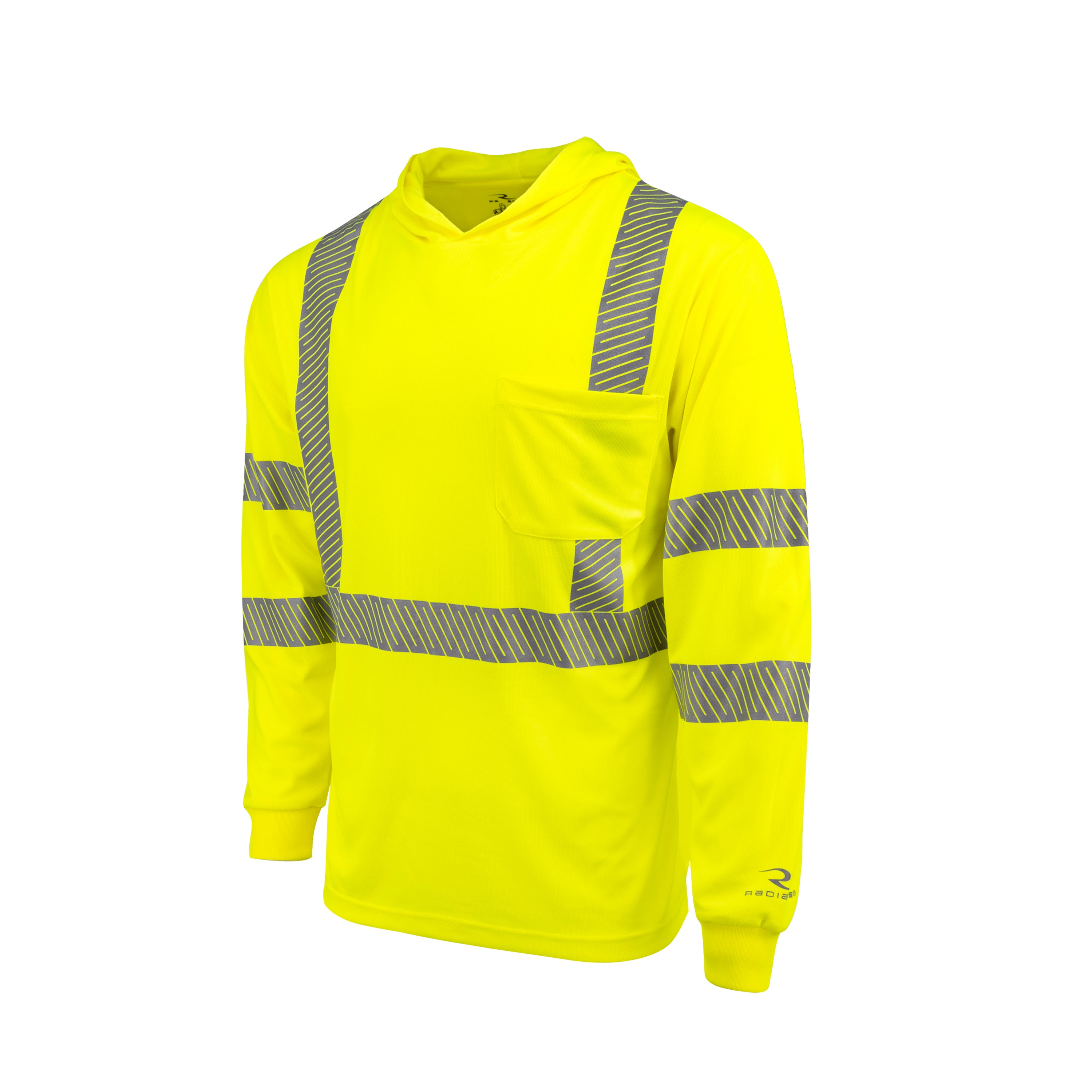 ST61-3 Hooded Type R Class 3 Mesh Long Sleeve T-Shirt