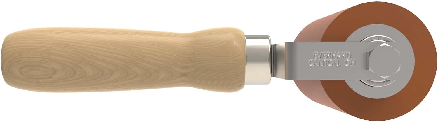 Everhard Seam Roller | 4" Silicone Roller | 5" Wood Handle