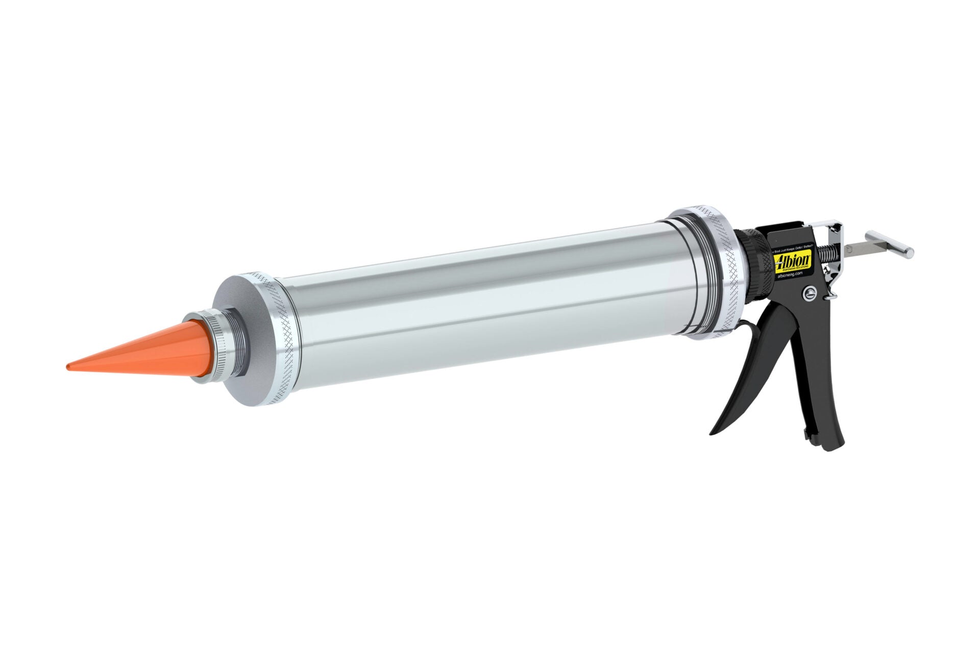 80oz Special Deluxe Manual Bulk Gun w/ Orange Cone Nozzles - WRYKER Construction Supply