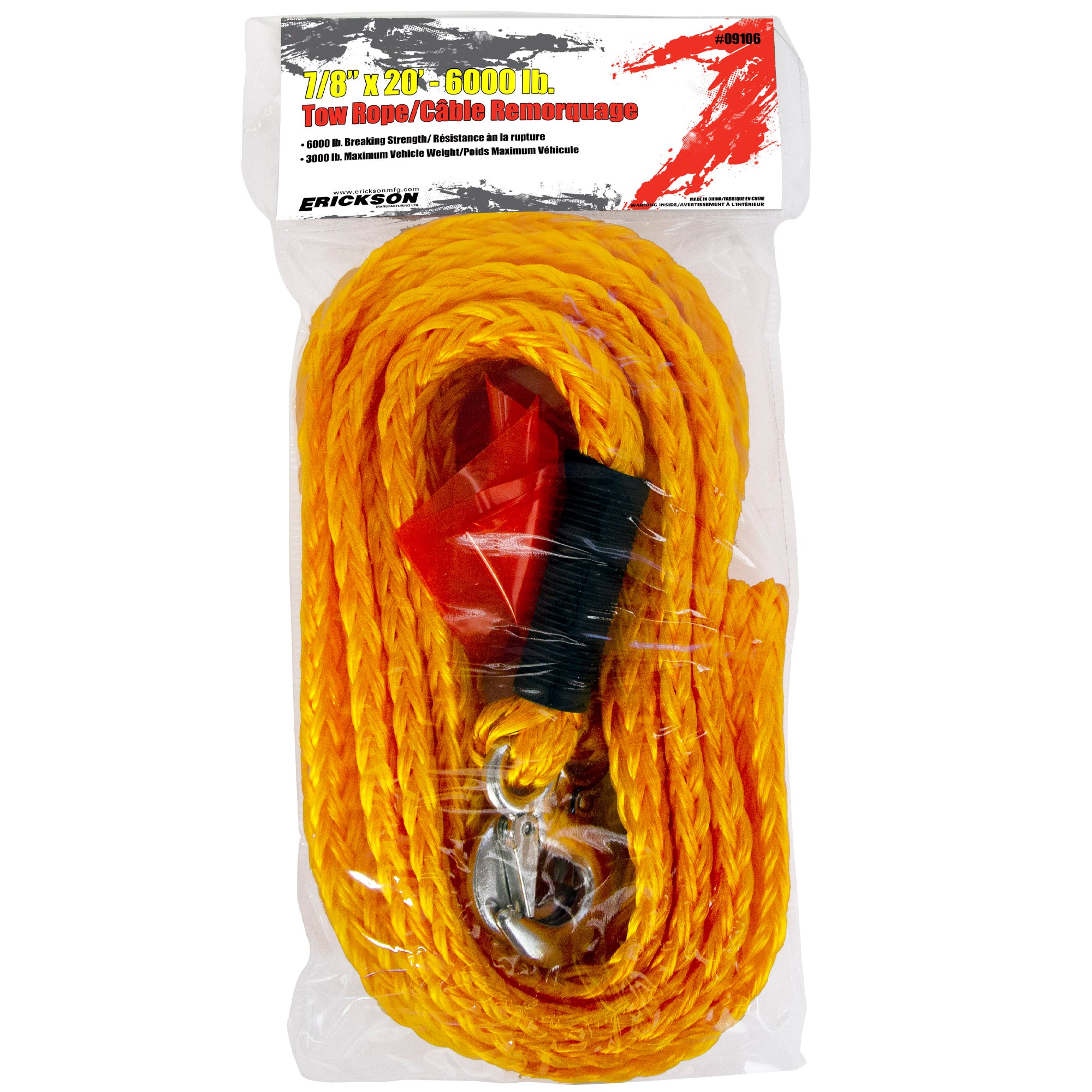 Tow Straps 7/8" X 20' 6000 Lb (Max Vehicle Wt. 3000lb)