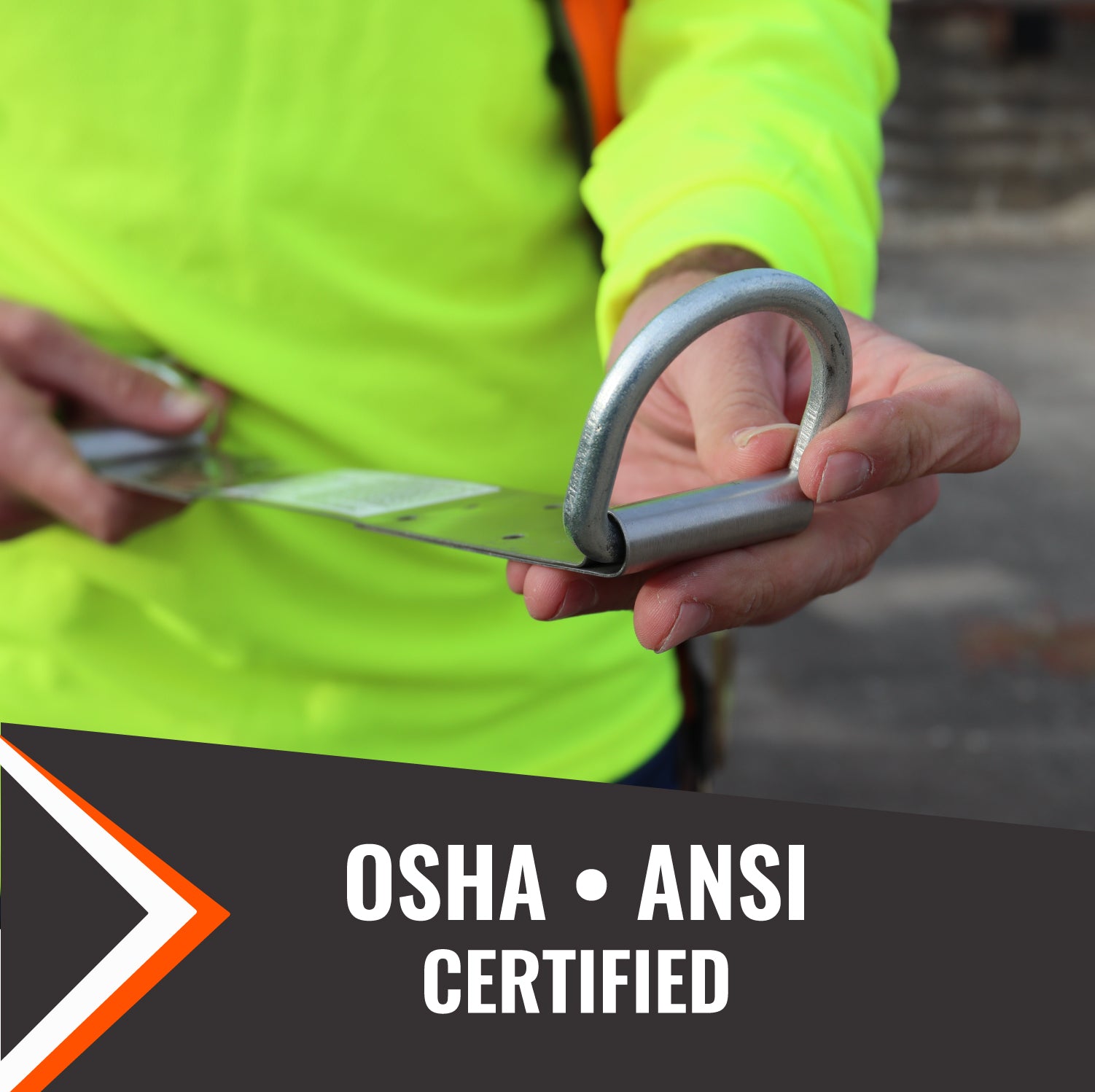 Malta A6302 Permanent Roof Anchor Double D-Ring with Nails