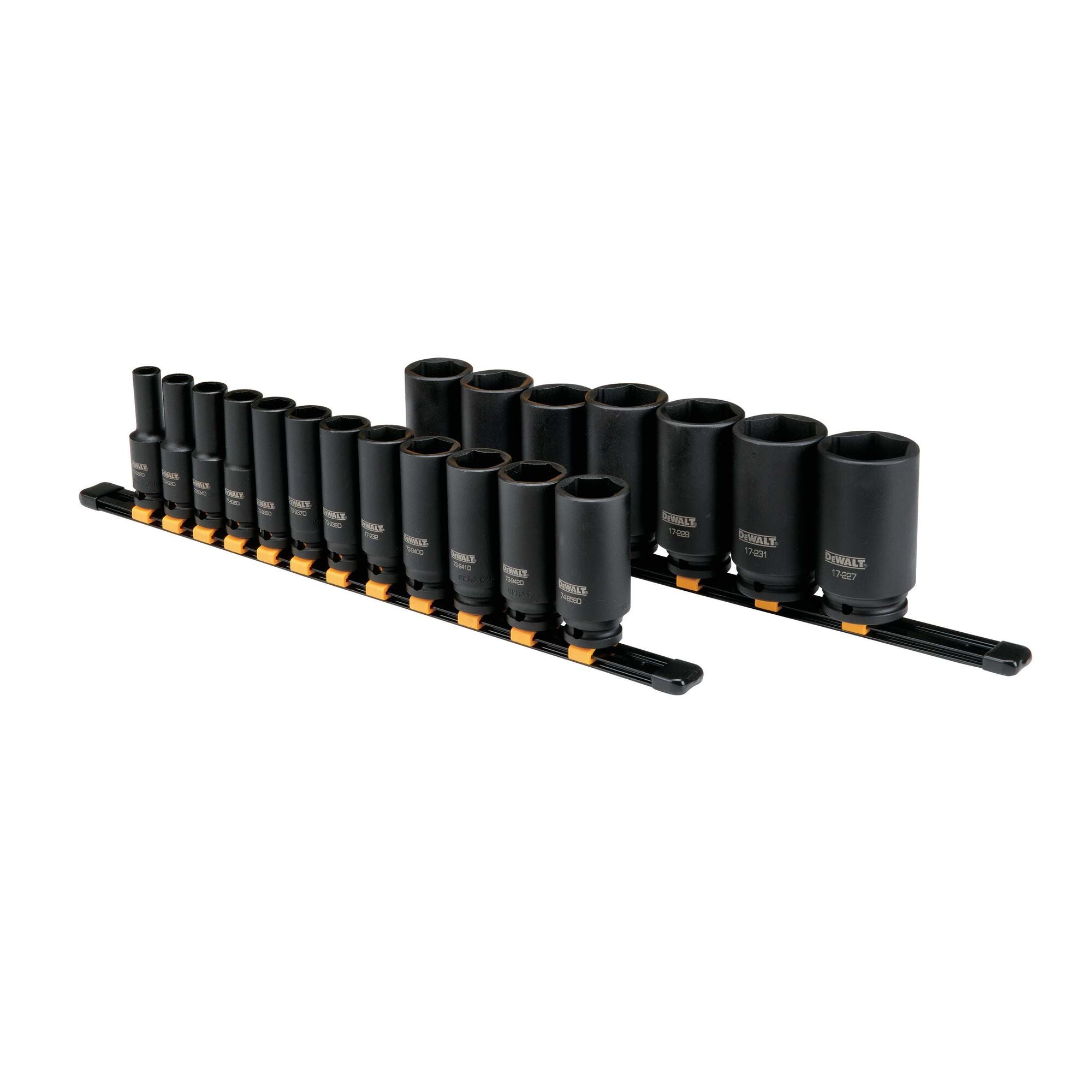 DeWALT 1/2" Impact Deep Drive Socket Set 19 pc. SAE