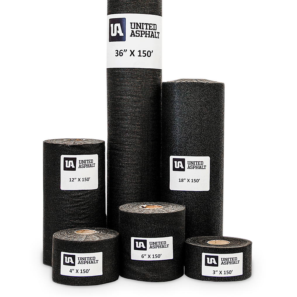 AC202 Black Fiberglass Asphalt Saturated Roll 6" X150' - WRYKER Construction Supply