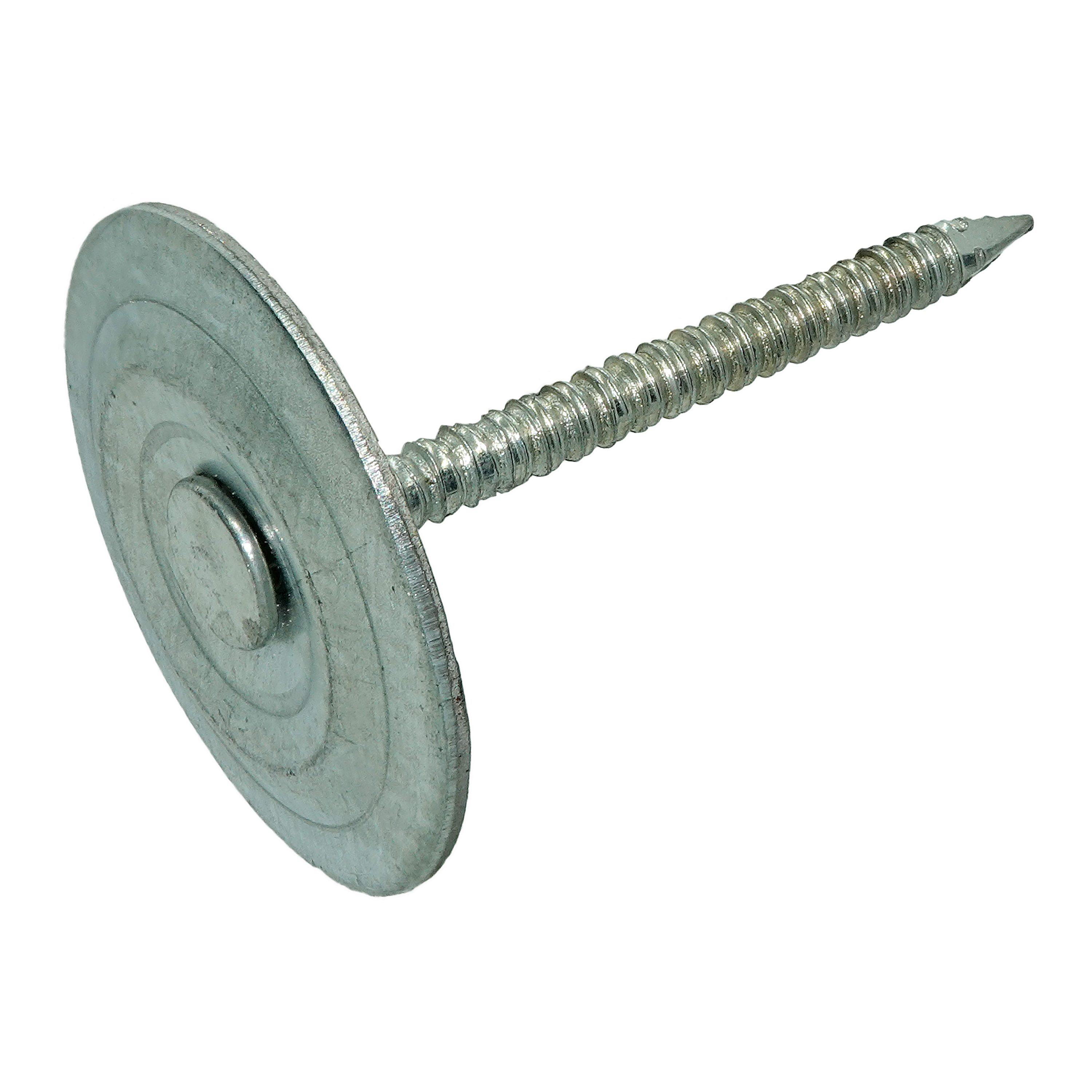 Maze Round Cap Steel Head Roofing Nails - Bright Steel Finish (25LB)