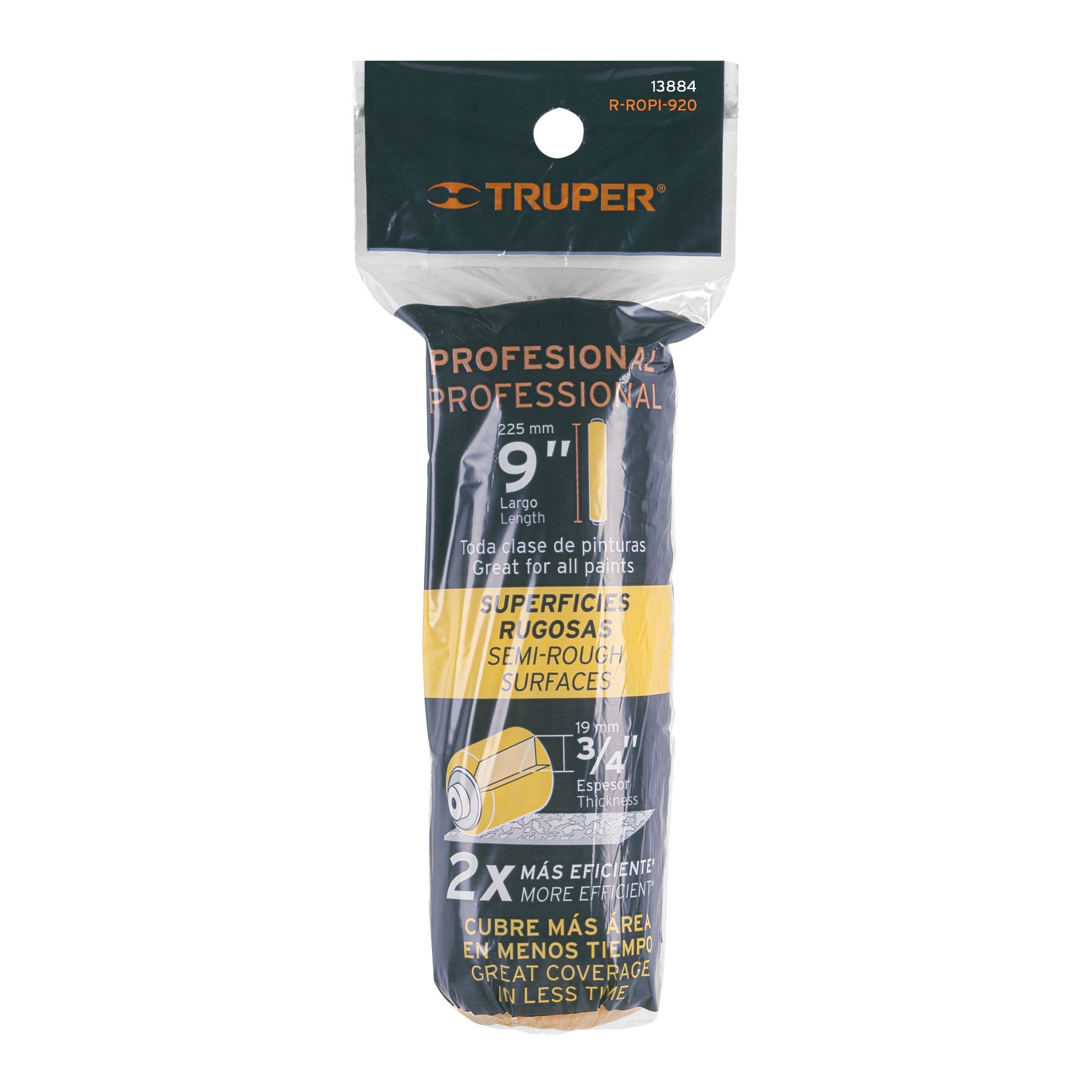 9" Length Paint Roller Nap (3/4" Thickness)