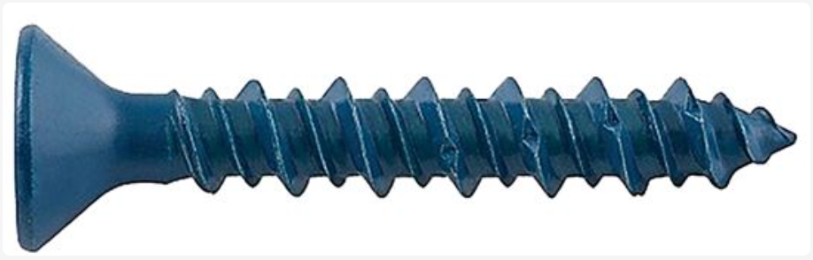 UltraCon 1/4"X4" CTN500 Phillips Flat Head Concrete Screw