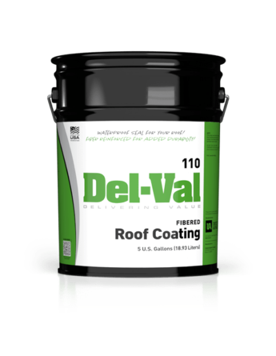 Del-Val 110 Fibered Roof Coating 5 Gallon
