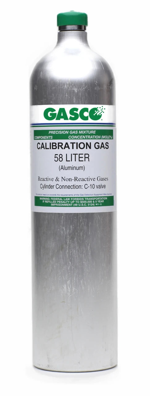 Honeywell Caliberation Gas Cyliner BW Monitors 58L (CH4/LEL, O2, CO and H2S)