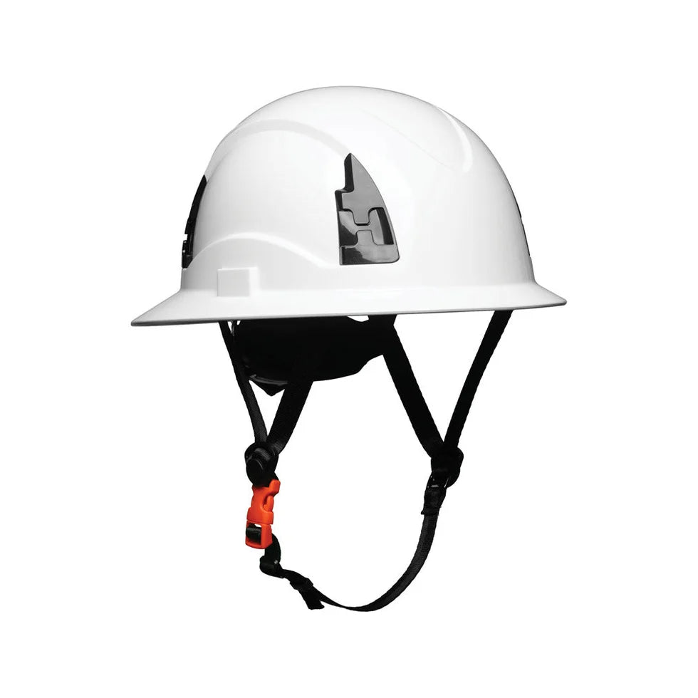Malta HHW3004: Type 2 Full Brim White Safety Helmet Class E
