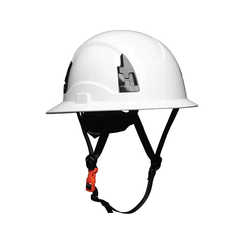 Malta HHW3004: Type 2 Full Brim White Safety Helmet Class E