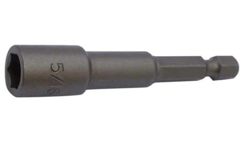 Nut Setter 5/16"X 2-9/16" Magnetic Power Shank (Pack of 10)