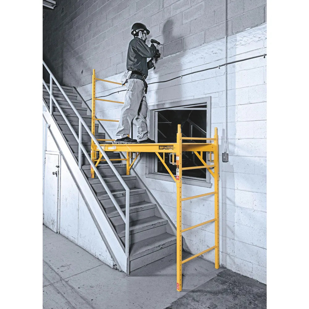 6' Baker Jobsite Series Scaffold with 5" Wheels, Plywood Deck, Load Capacity 1100 lbs.