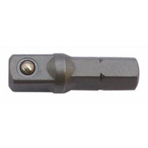 Impact Driver Bit 1/4" Shank to 3/8" Sq. With 2" Long Ball Drive Adapter (Box of 10)